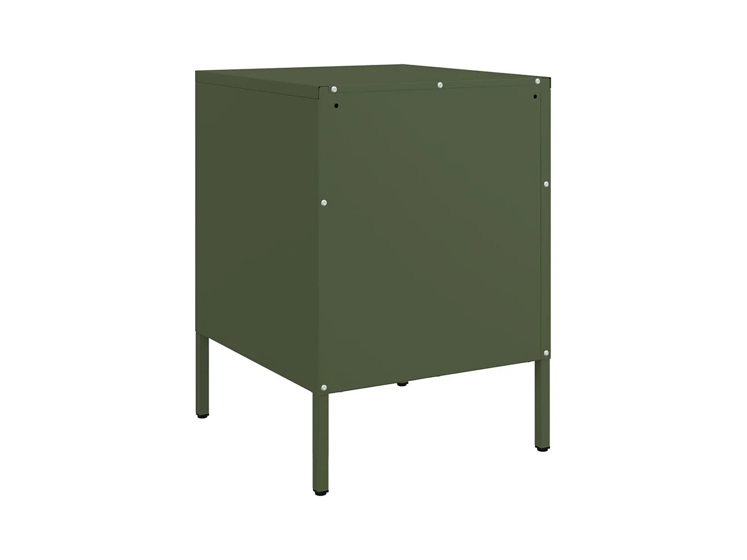 Adam Scott  Tables de chevet 2 pcs vert olive 36x39x50,5 cm acier