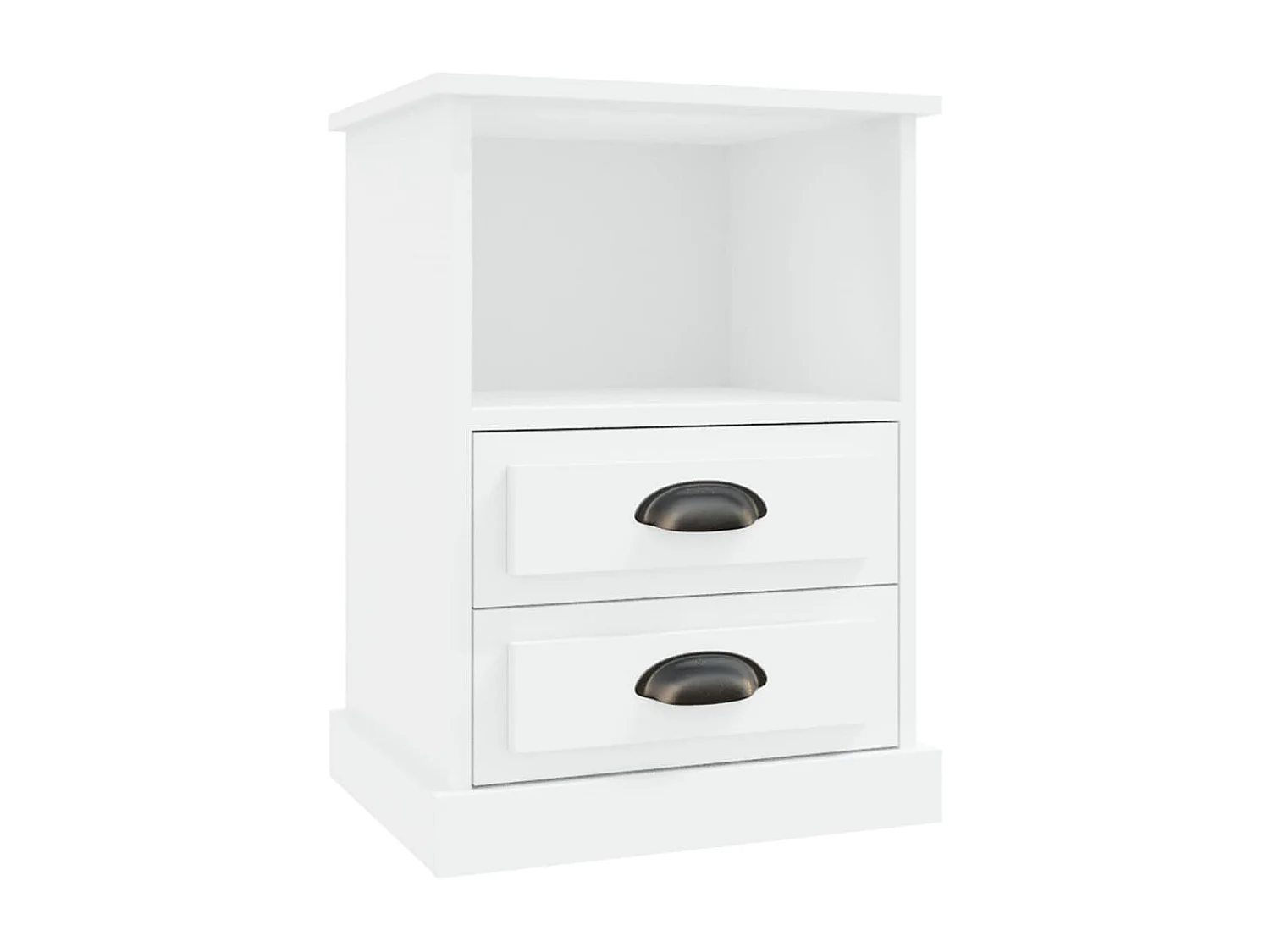Karly  Tables de chevet 2 pcs blanc 43x36x60 cm