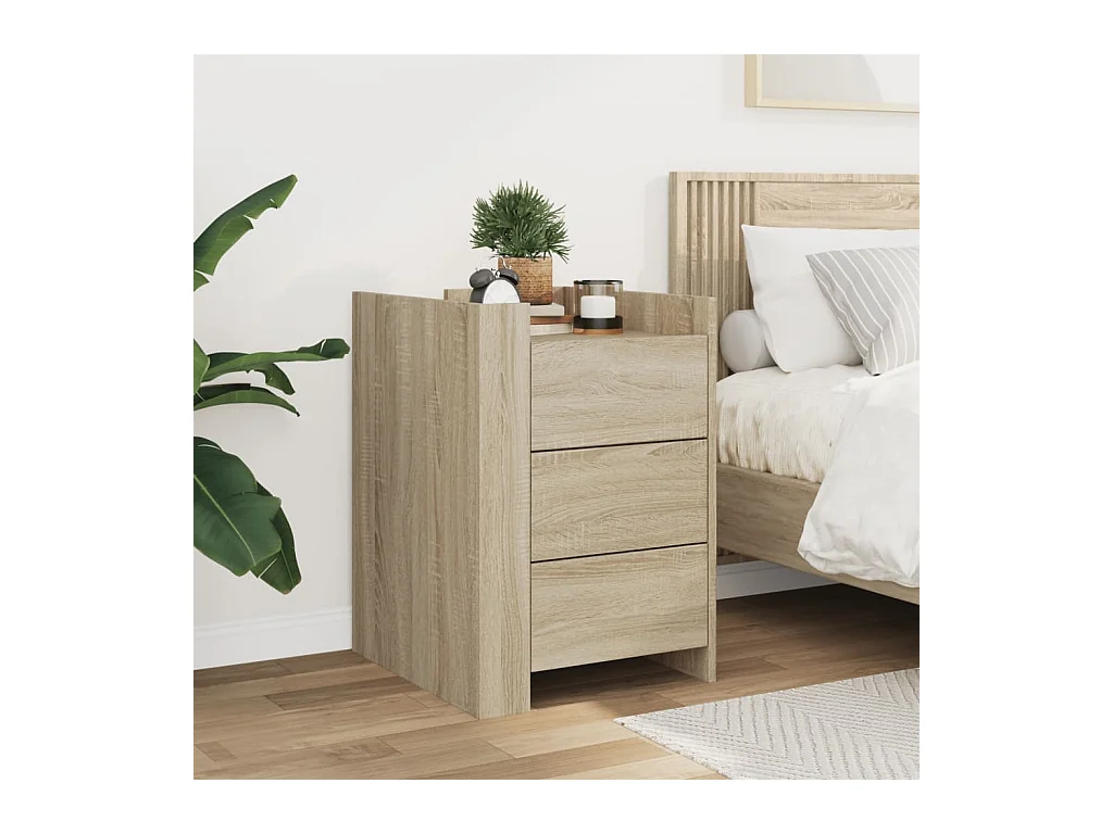 Frysa  Comodino Rovere Sonoma 45x50x65 cm in Legno Multistrato