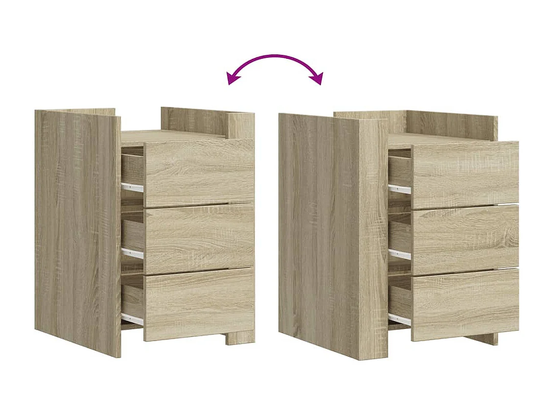 Frysa  Nachttisch Sonoma-Eiche 45x50x65 cm Holzwerkstoff