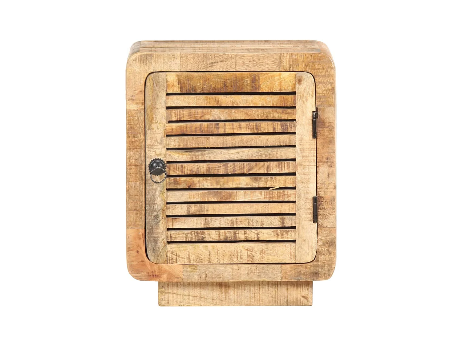 Anselme  Table de chevet 40x30x50 cm Bois de manguier brut