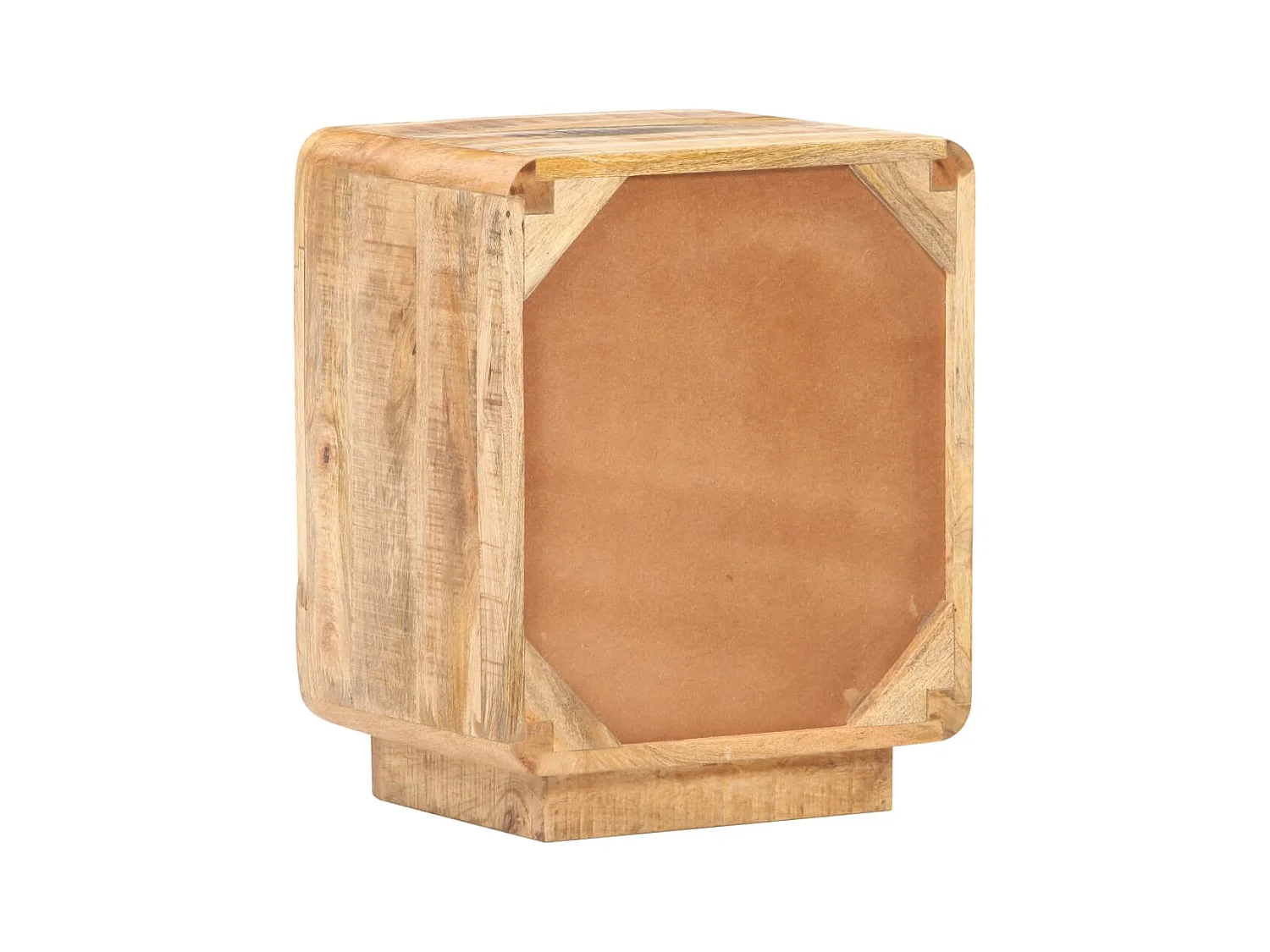 Anselme  Table de chevet 40x30x50 cm Bois de manguier brut