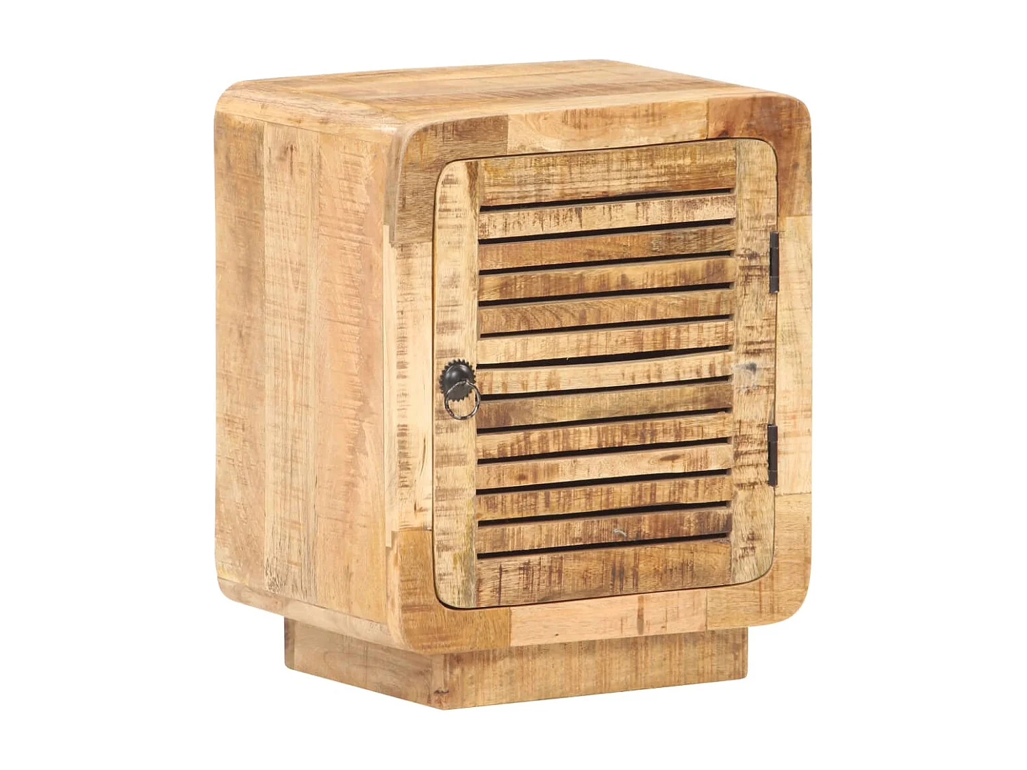 Anselme  Table de chevet 40x30x50 cm Bois de manguier brut