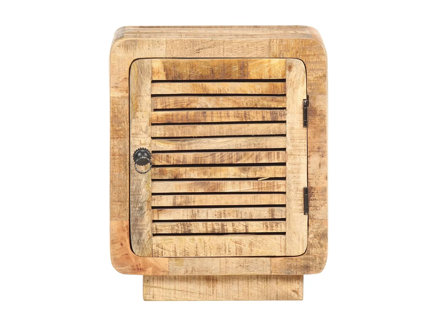 Anselme  Table de chevet 40x30x50 cm Bois de manguier brut