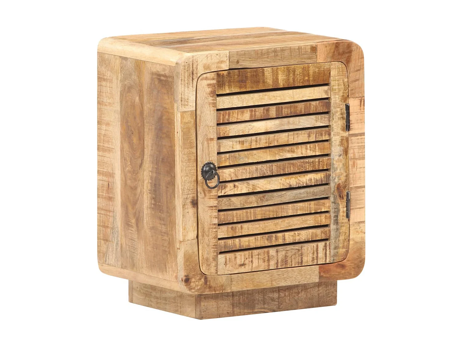 Anselme  Table de chevet 40x30x50 cm Bois de manguier brut