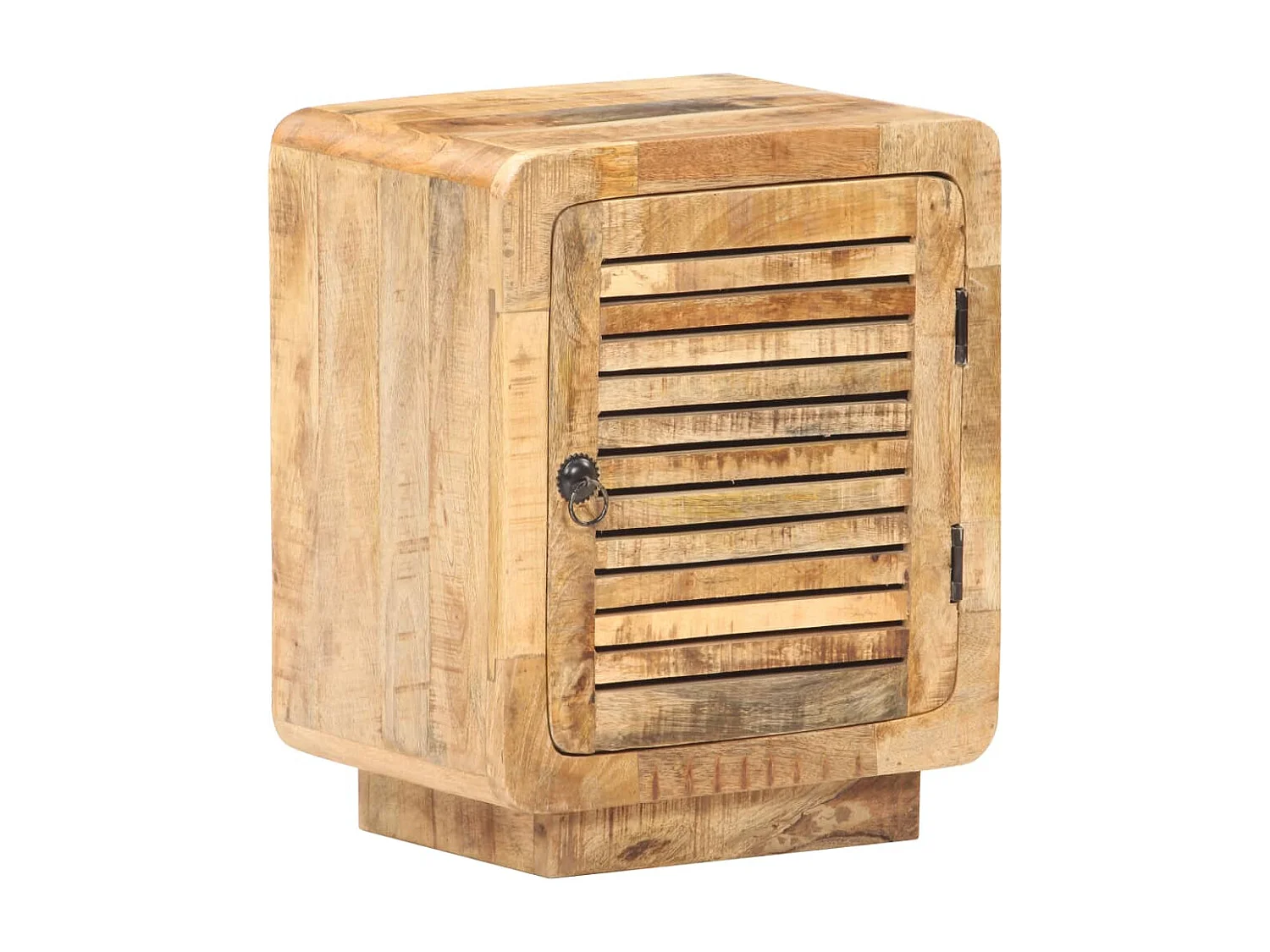 Anselme  Table de chevet 40x30x50 cm Bois de manguier brut