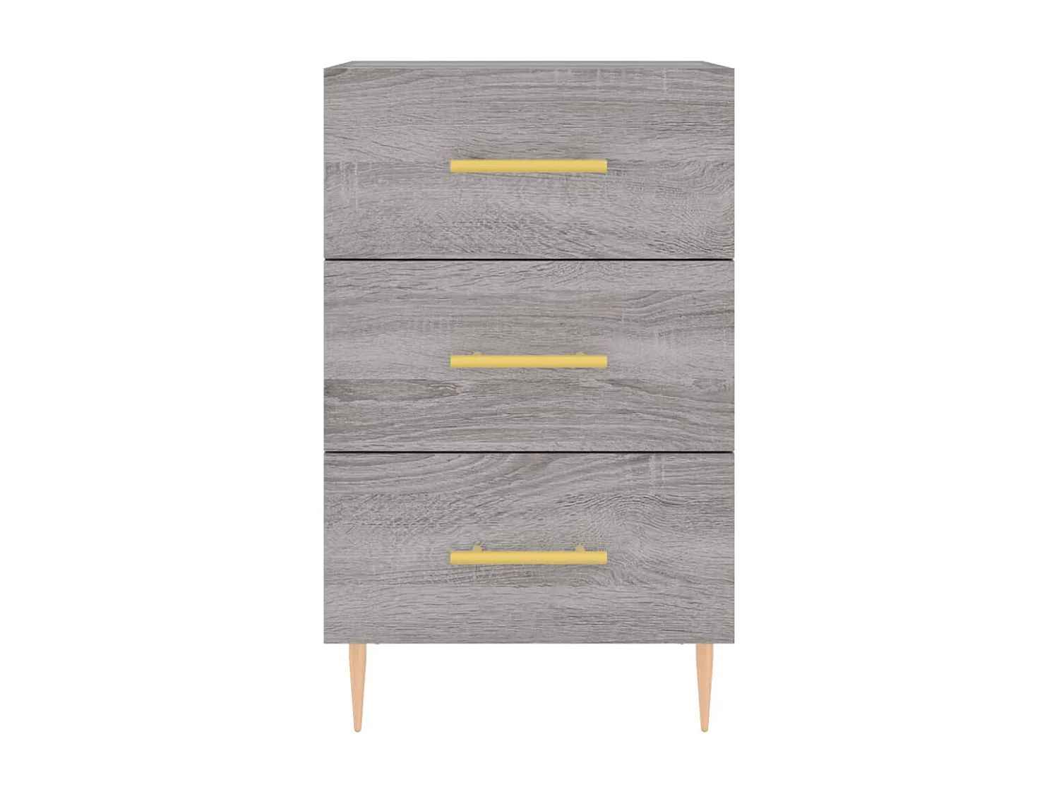 Sophie-Pauline  Table de chevet sonoma gris 40x40x66 cm bois d'ingénierie