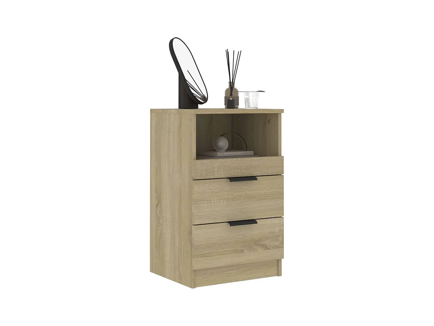 Damien  Tables de chevet 2 pcs Chêne Sonoma Bois d'ingénierie