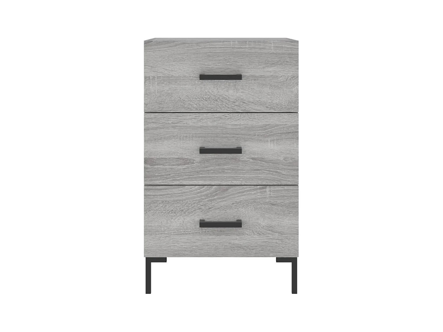 Mireya  Table de chevet sonoma gris 40x40x66 cm bois d'ingénierie