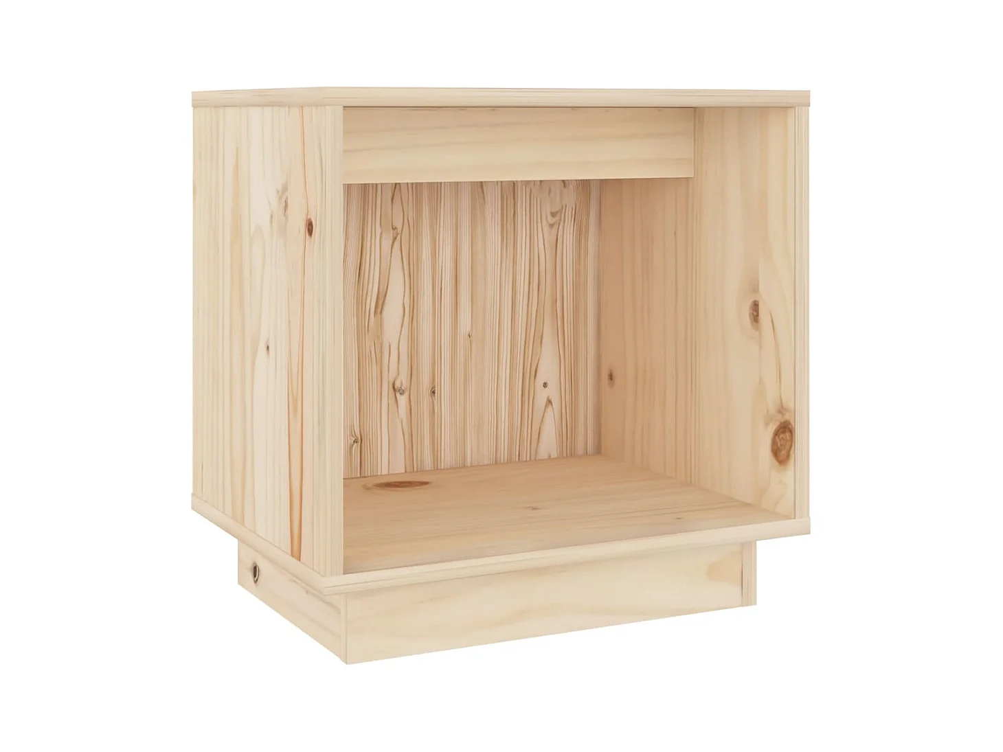 Kani  Comodino 40x30x40 cm in Legno Massello di Pino