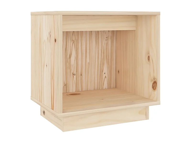 Kani  Comodino 40x30x40 cm in Legno Massello di Pino