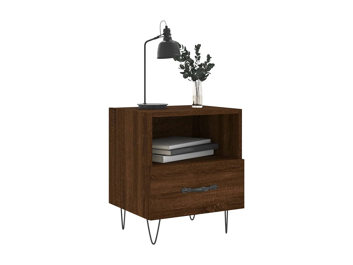 Joshua Tree  Nachttische 2Stk. Braun Eichen-Optik 40x35x47,5cm Holzwerkstoff