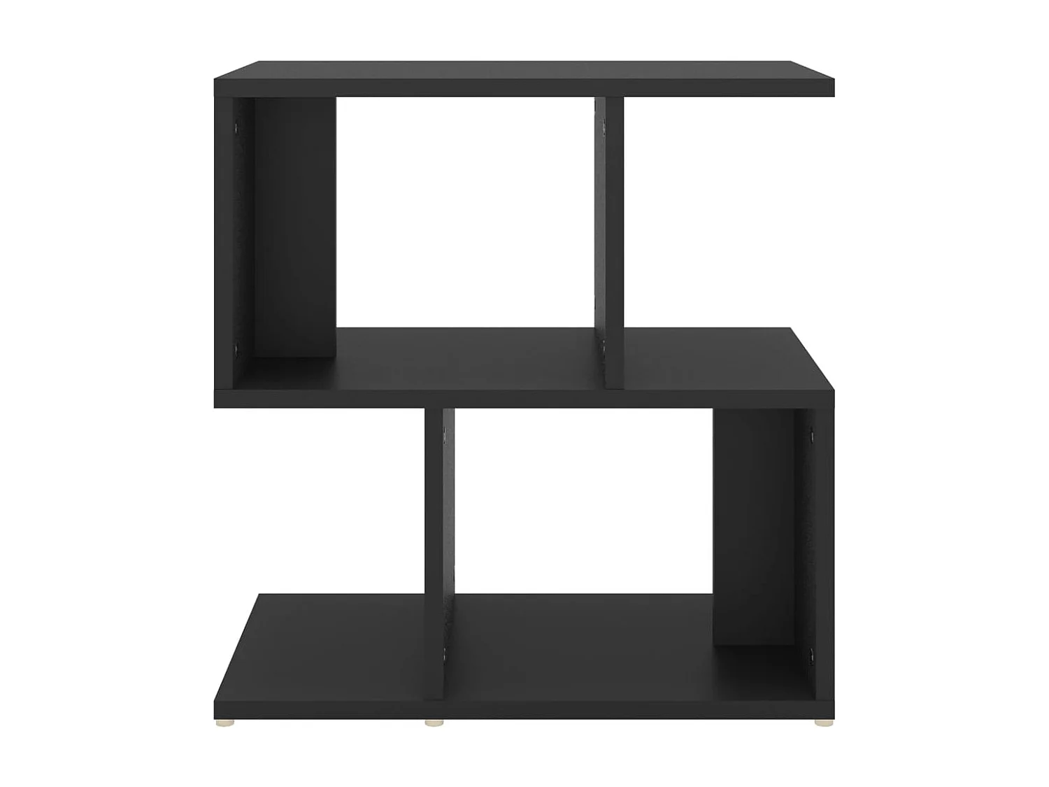 Kerwin  Tables de chevet 2 pcs noir 50x30x51,5 cm bois d'ingénierie