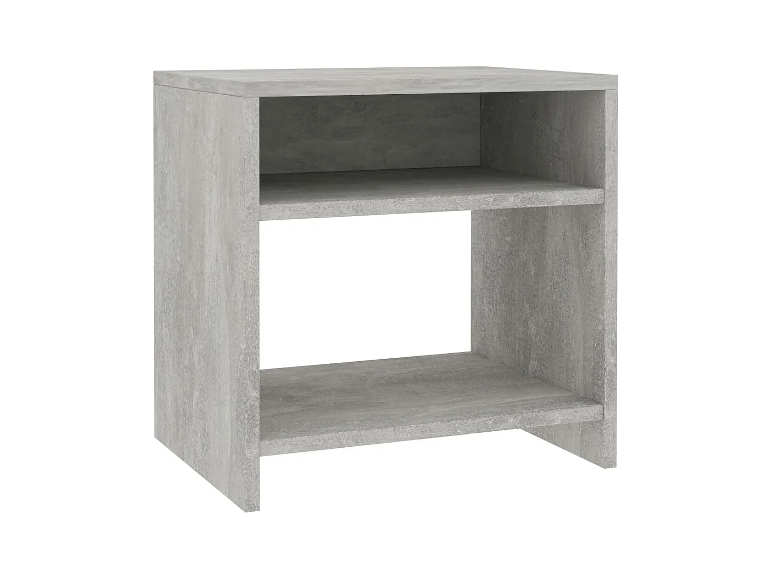 Anelies  Table de chevet Gris béton 40x30x40 cm Bois d'ingénierie