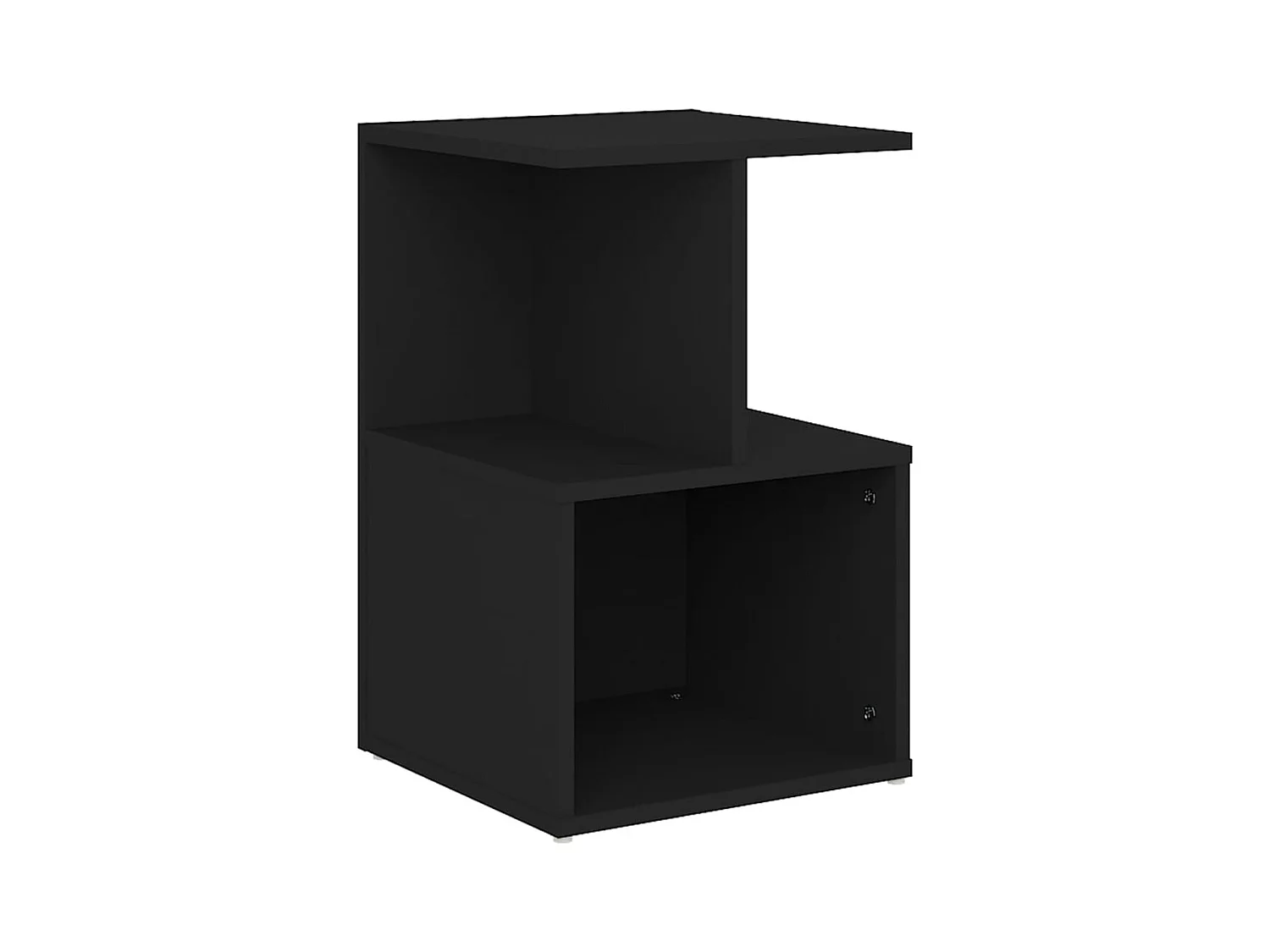 Pam  Table de chevet noir 35x35x55 cm bois ingénierie