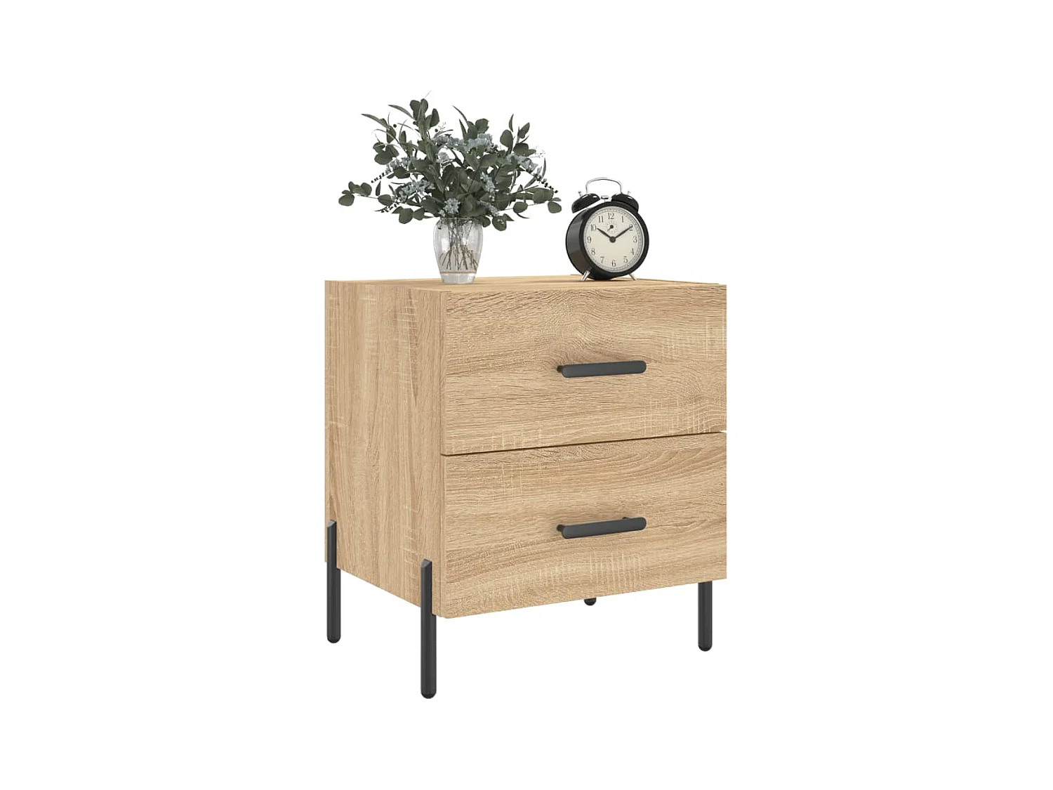 Mikael  Table de chevet chêne sonoma 40x35x47,5 cm bois d’ingénierie