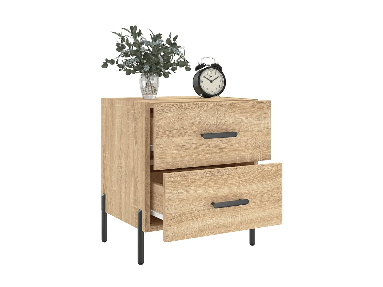 Mikael  Table de chevet chêne sonoma 40x35x47,5 cm bois d’ingénierie