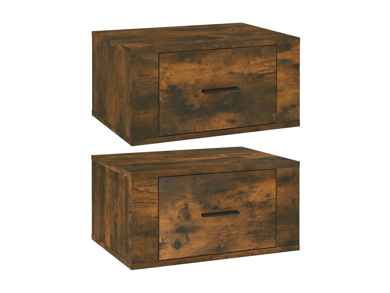 Culpeper  Tables de chevet murales 2 pcs Chêne fumé 50x36x25 cm