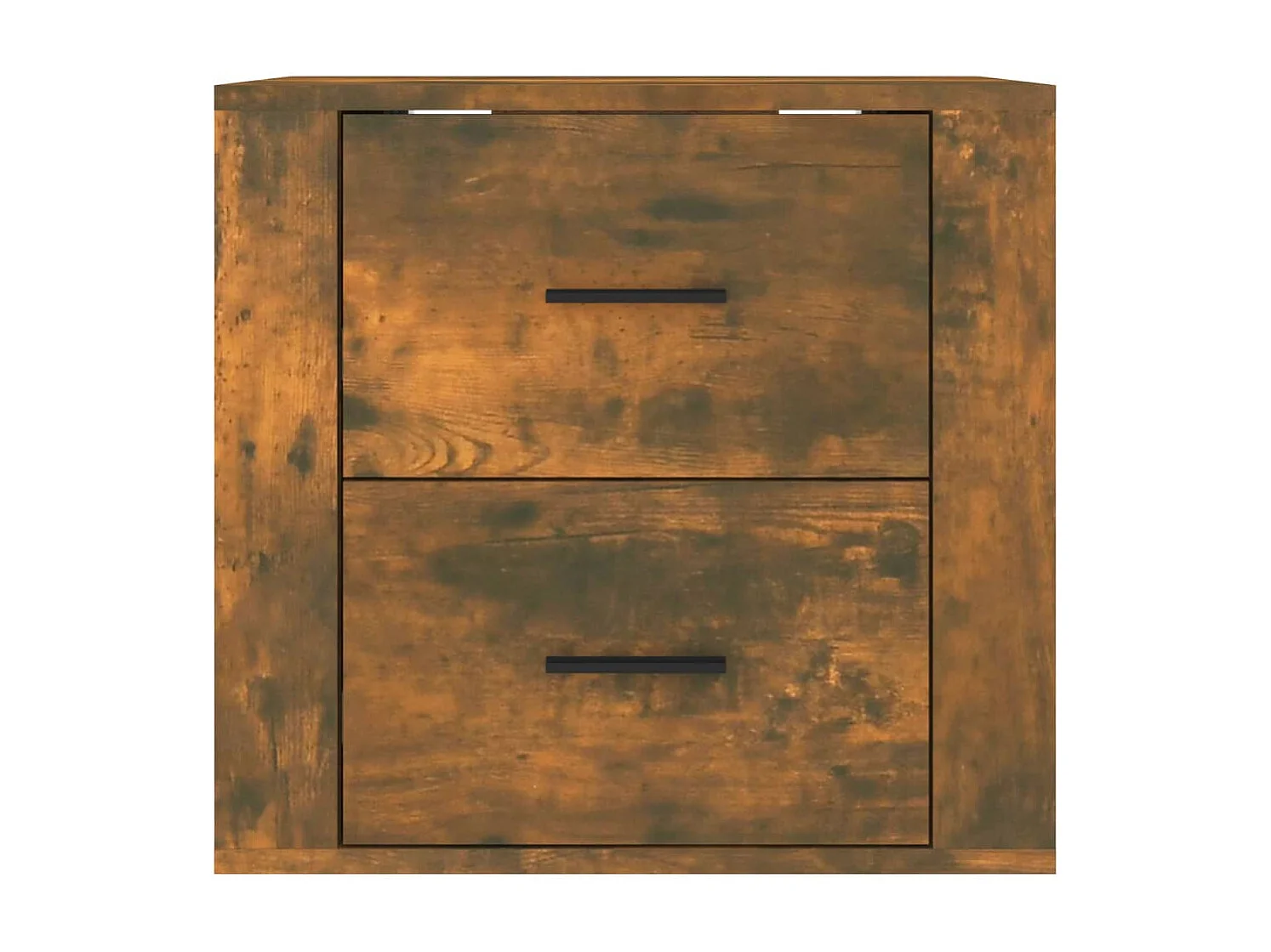 Goshen  Table de chevet murale Chêne fumé 50x36x47 cm