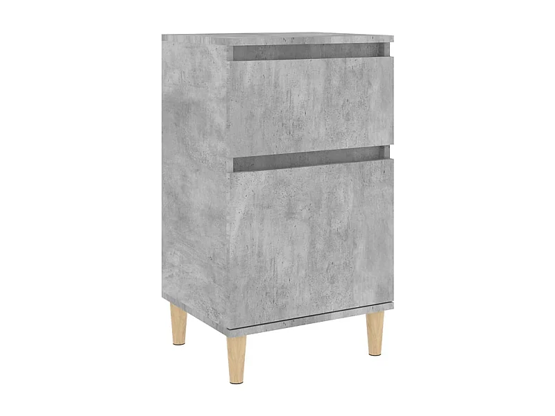Bellevue  Nachtkastje 40x35x70 cm bewerkt hout betongrijs