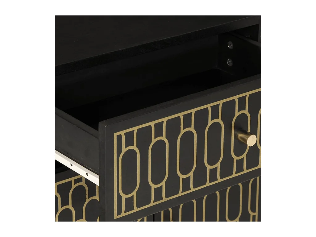 Wylar  Table de chevet 50x33x60 cm bois de manguier massif