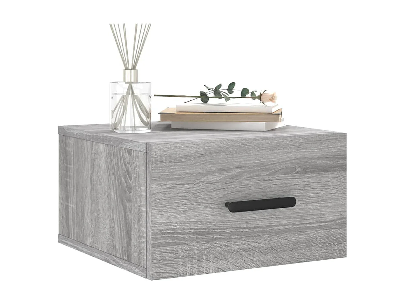 Cataula  Tables de chevet murales 2 pcs sonoma gris 35x35x20 cm