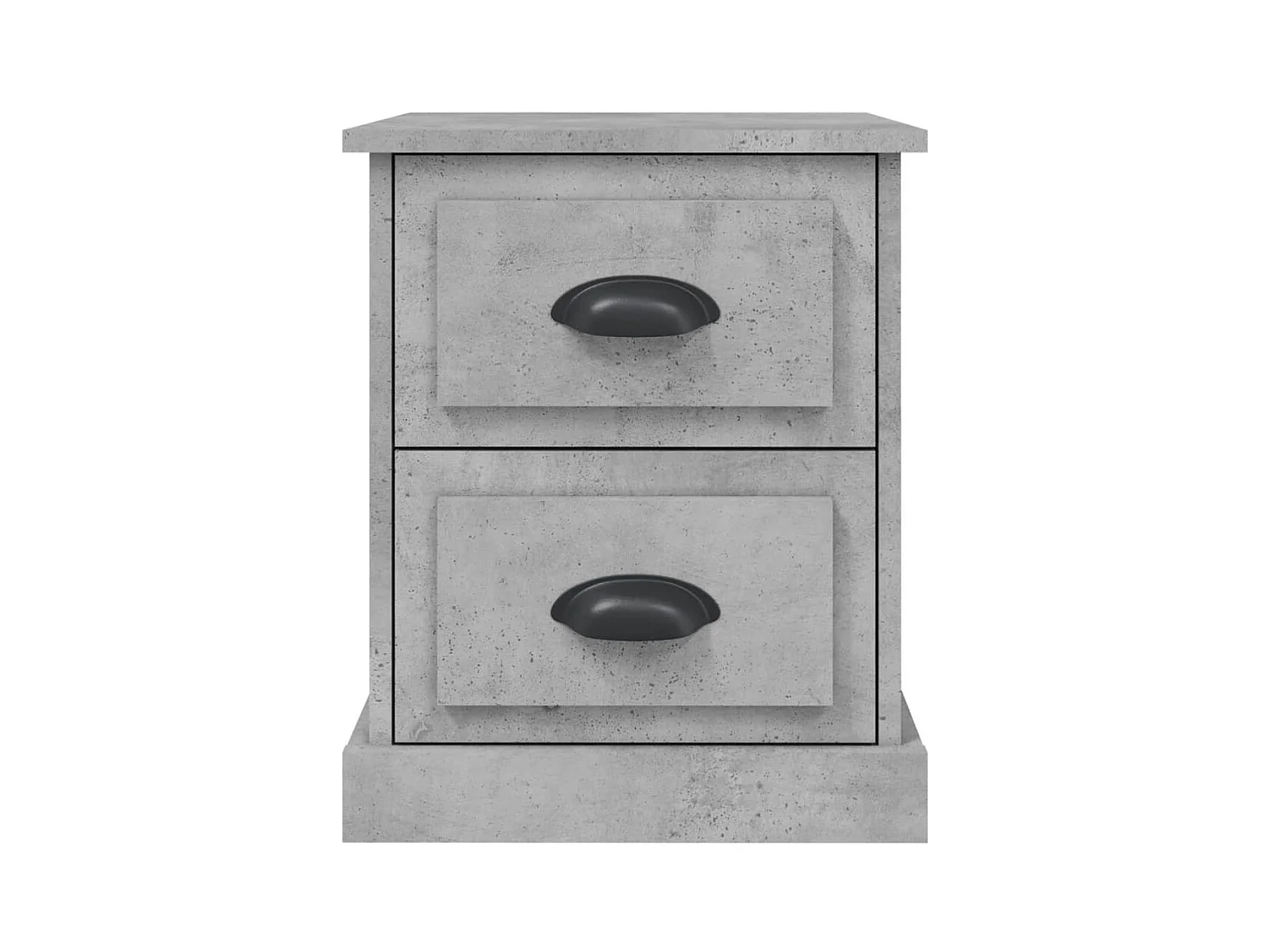 Arras  Table de chevet gris béton 39x39x47,5 cm bois d'ingénierie