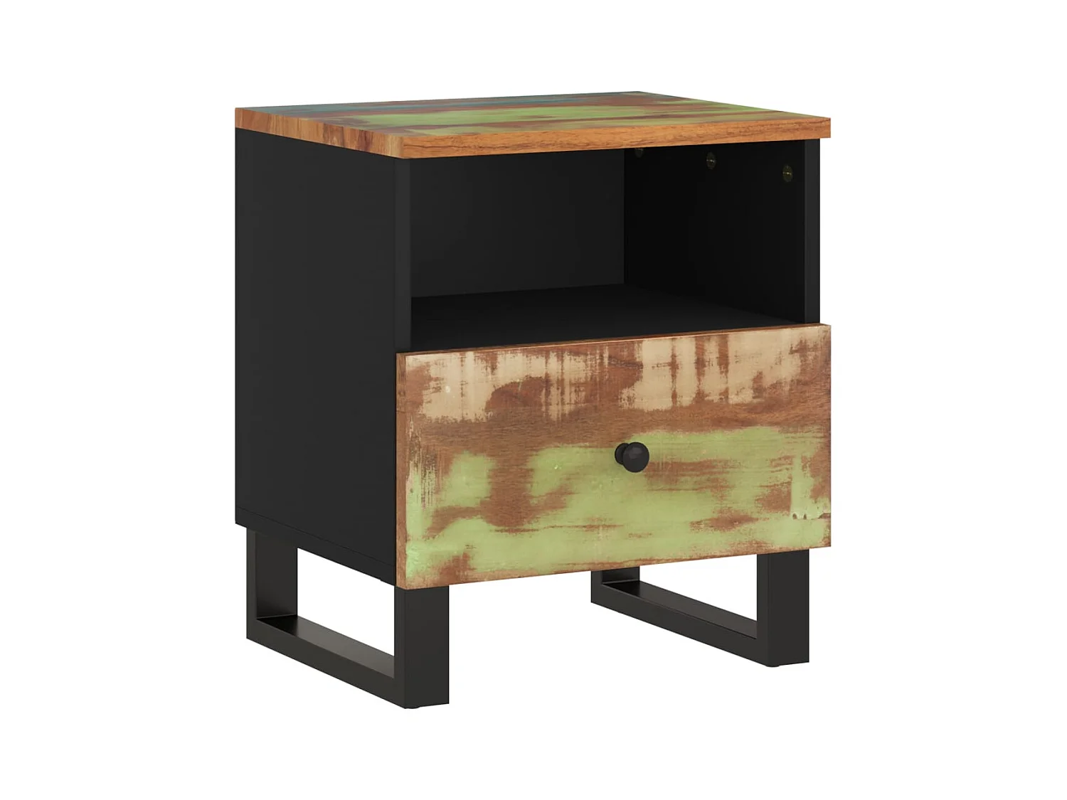 Renlar  Table de chevet Bois de récupération et d'ingénierie