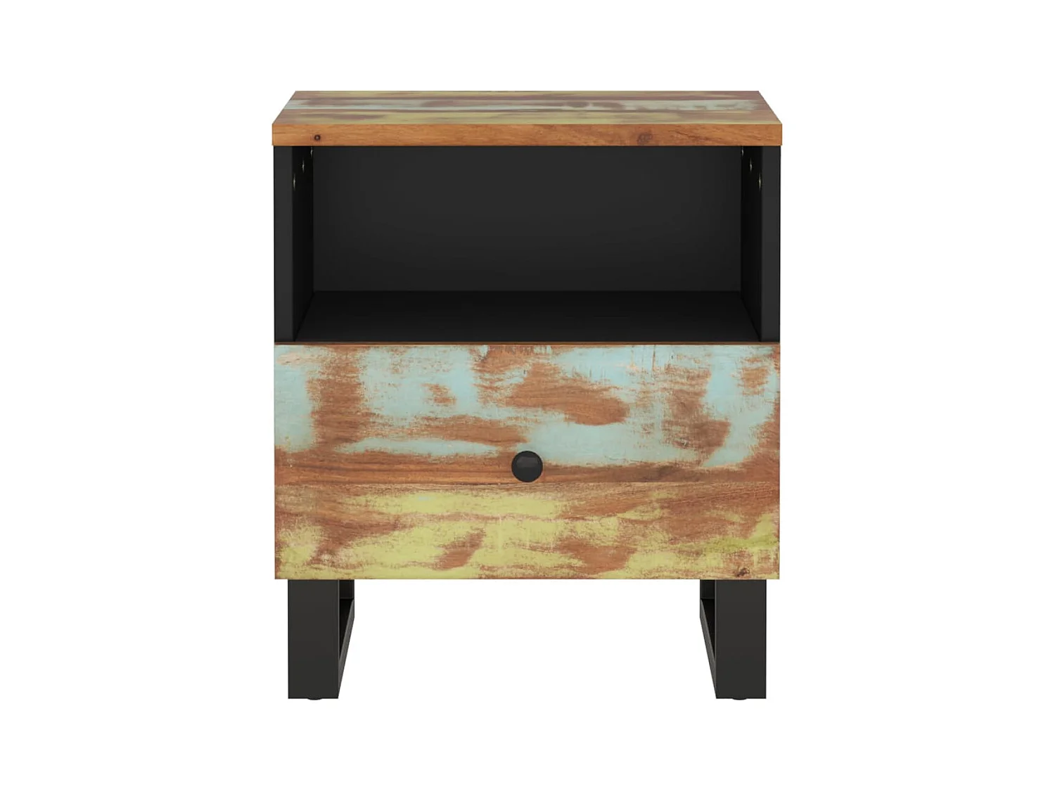 Renlar  Table de chevet Bois de récupération et d'ingénierie