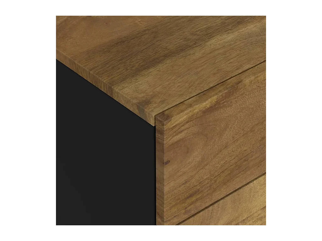 Mie  Table de chevet 50x33x62 cm Bois de manguier et d'ingénierie