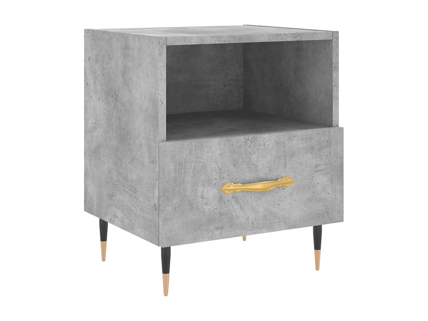 Porsgrunn  Comodini 2 pz Grigio Cemento 40x35x47,5 cm in Legno Multistrato
