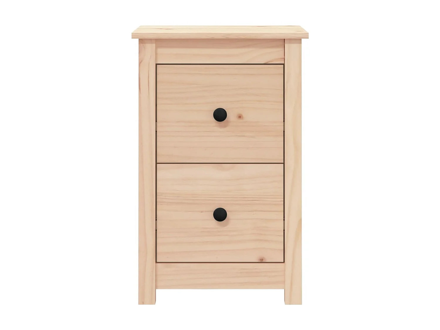 Rida  Comodini 2 pz 40x35x61,5 cm in Legno Massello di Pino