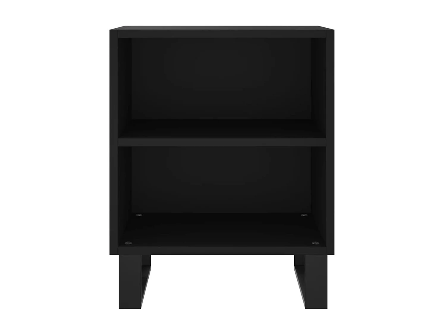 Tuncay  Tables de chevet 2 pcs noir 40x30x50 cm bois d'ingénierie