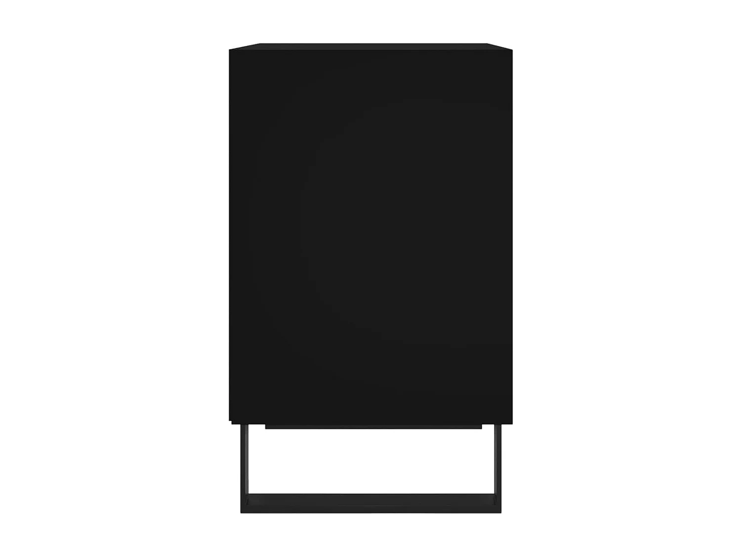 Tuncay  Tables de chevet 2 pcs noir 40x30x50 cm bois d'ingénierie