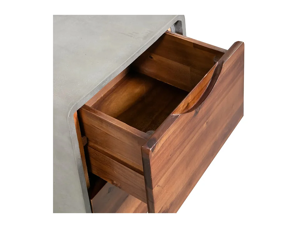 Garden Furniture -  Table de chevet Bois d'acacia massif 40 x 30 x 50 cm