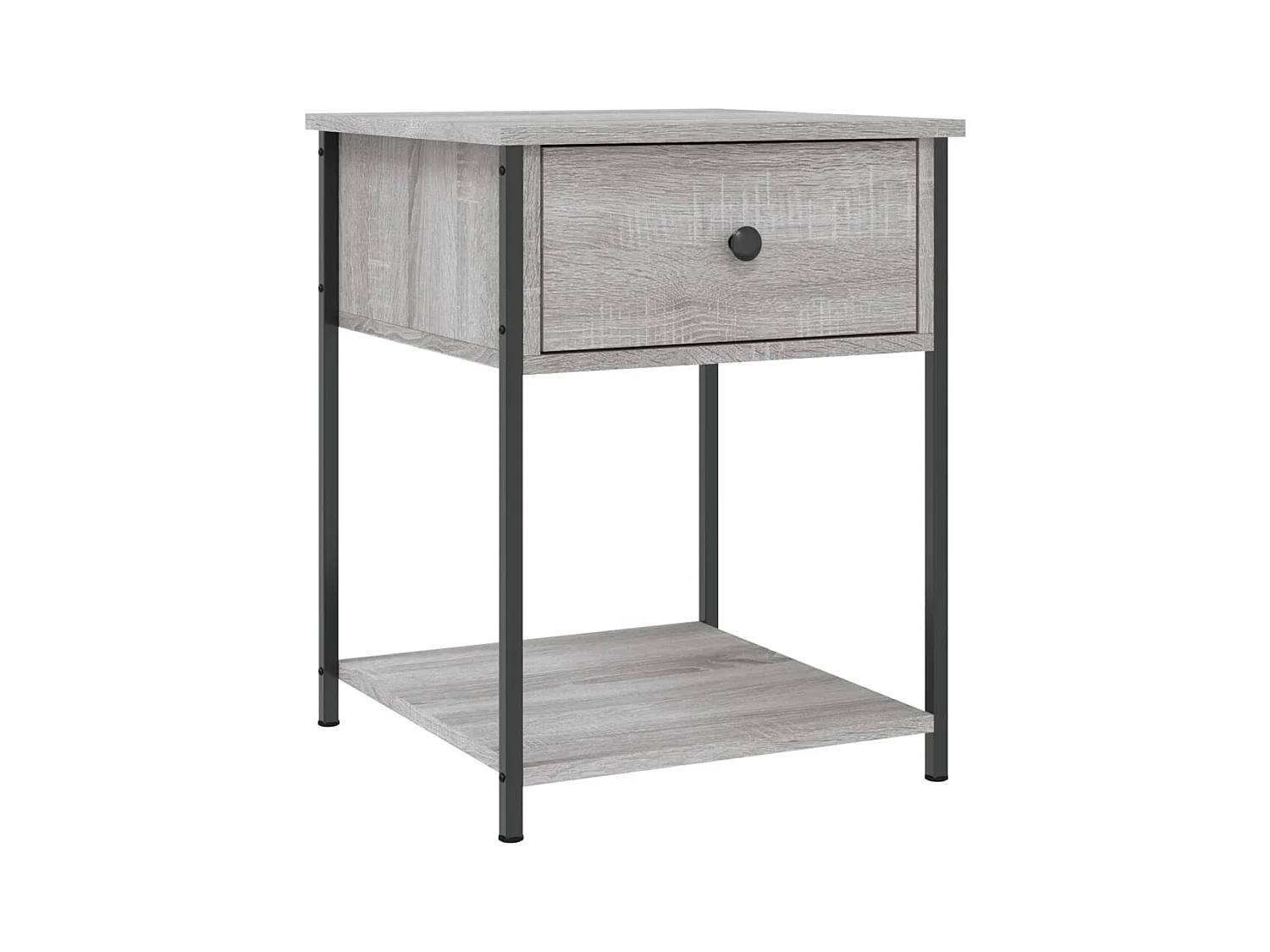 Ranum  Nachttisch Grau Sonoma 44x45x58 cm Holzwerkstoff