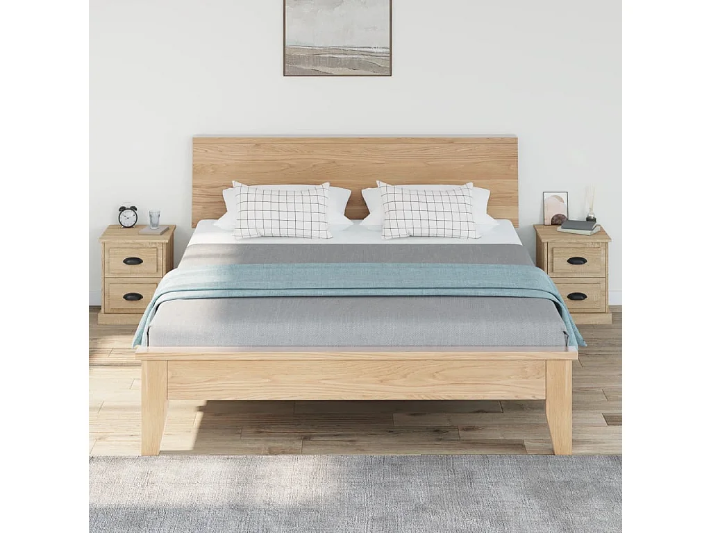 Arras  Tables de chevet 2pcs chêne sonoma 39x39x47,5cm bois ingénierie