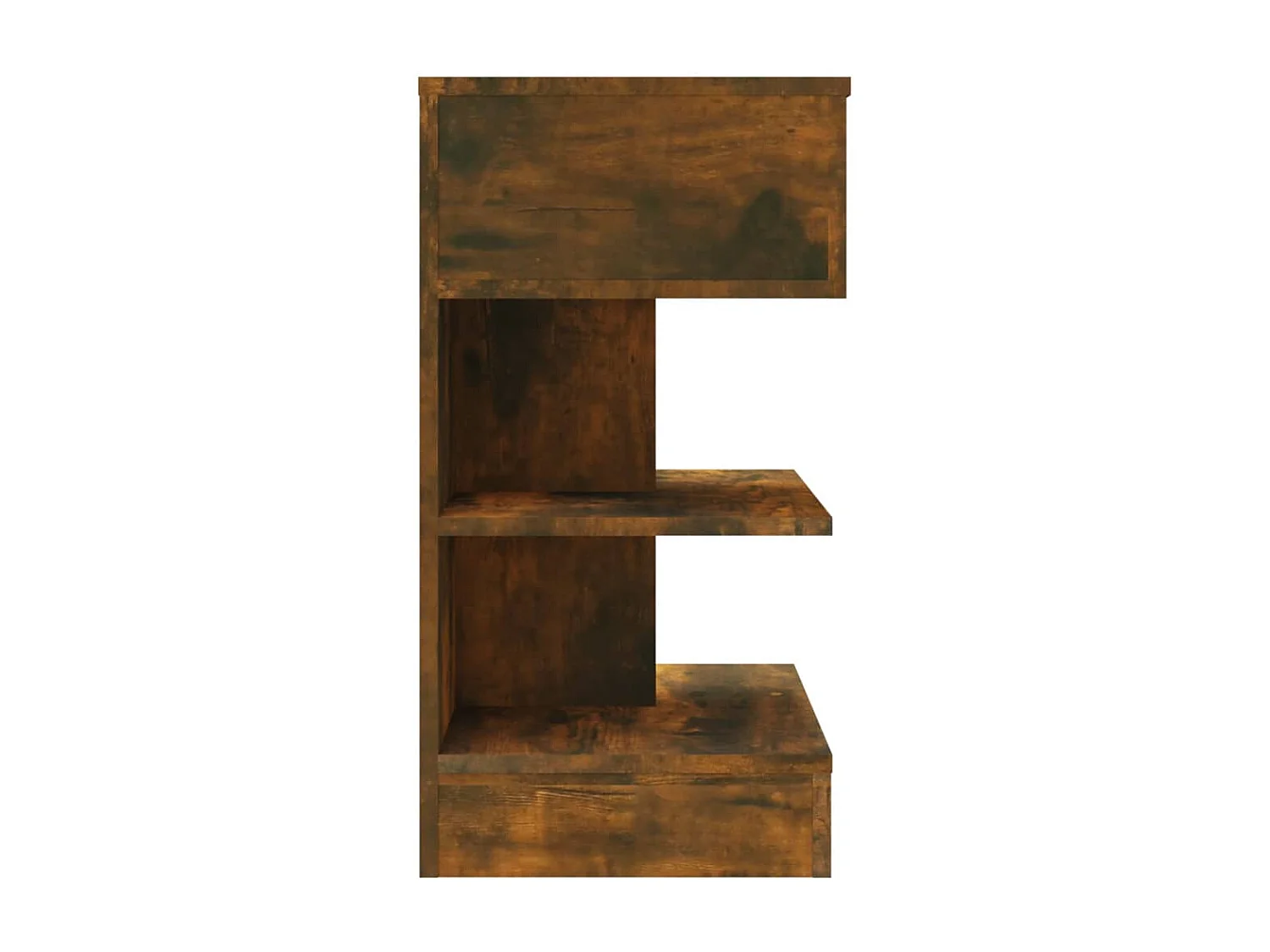 Beverly Hills  Table de chevet Chêne fumé 40x35x65 cm Bois d'ingénierie