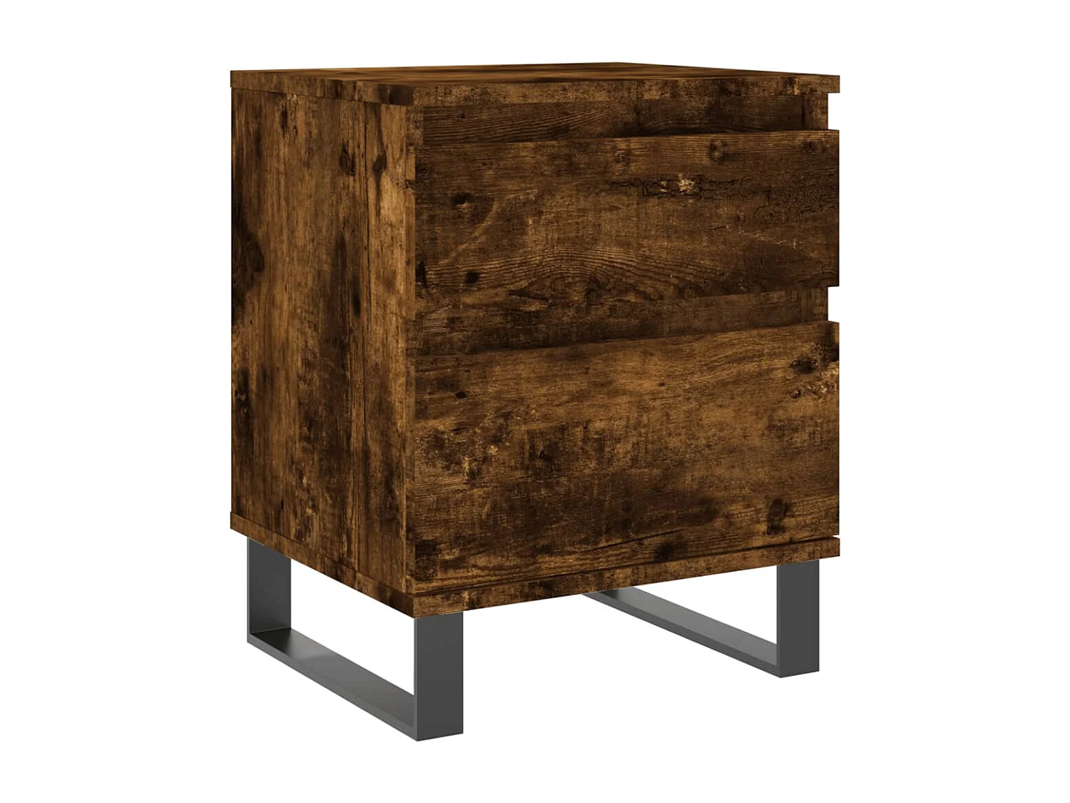 Rinald  Tables de chevet 2 pcs chêne fumé 40x35x50 cm bois ingénierie