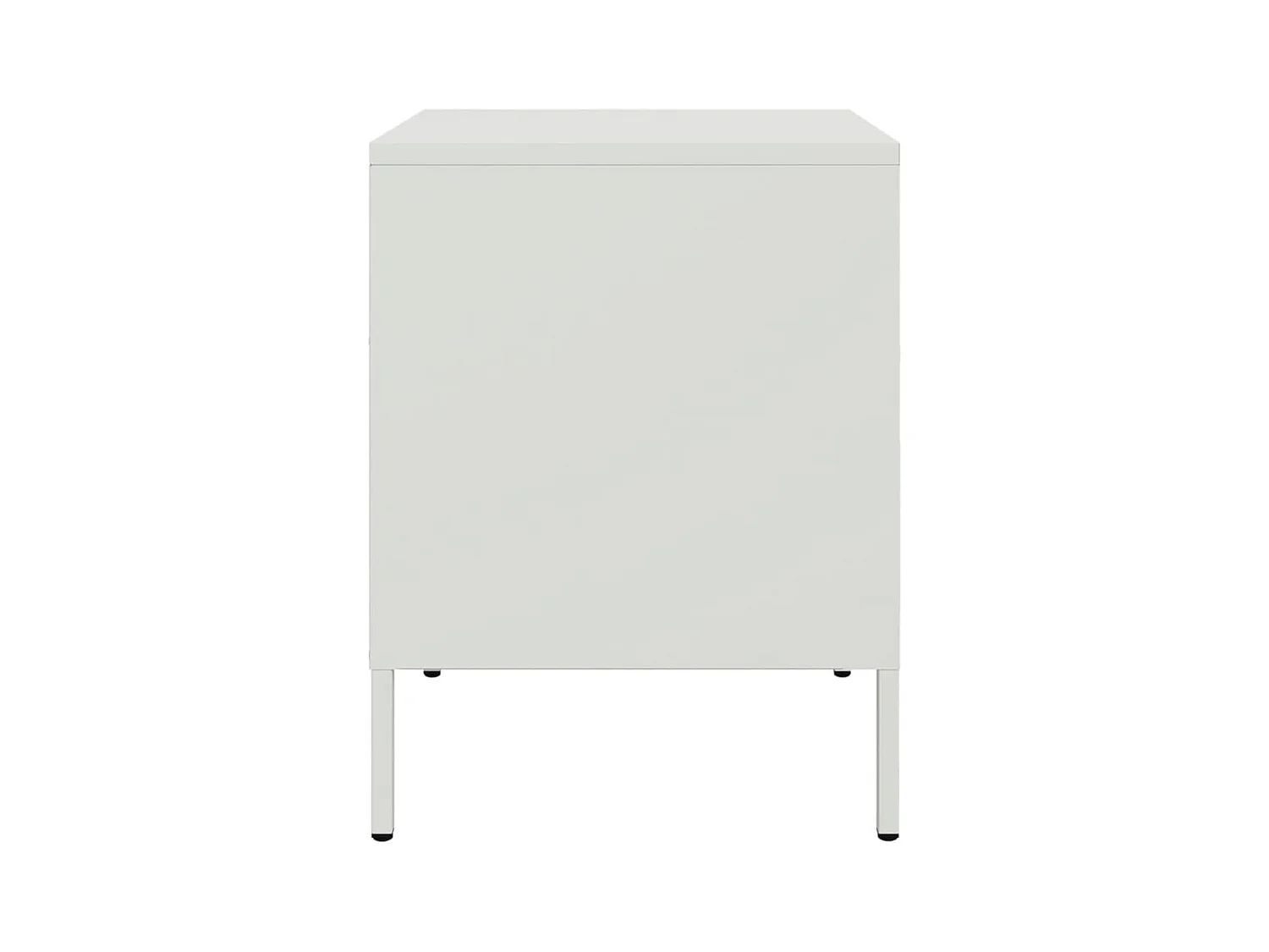Lucille  Tables de chevet 2 pcs blanc 36x39x50,5 cm acier