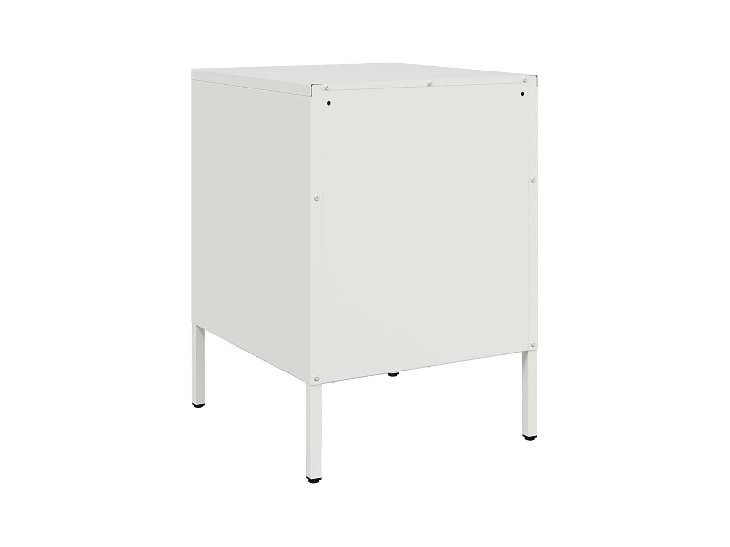 Lucille  Tables de chevet 2 pcs blanc 36x39x50,5 cm acier