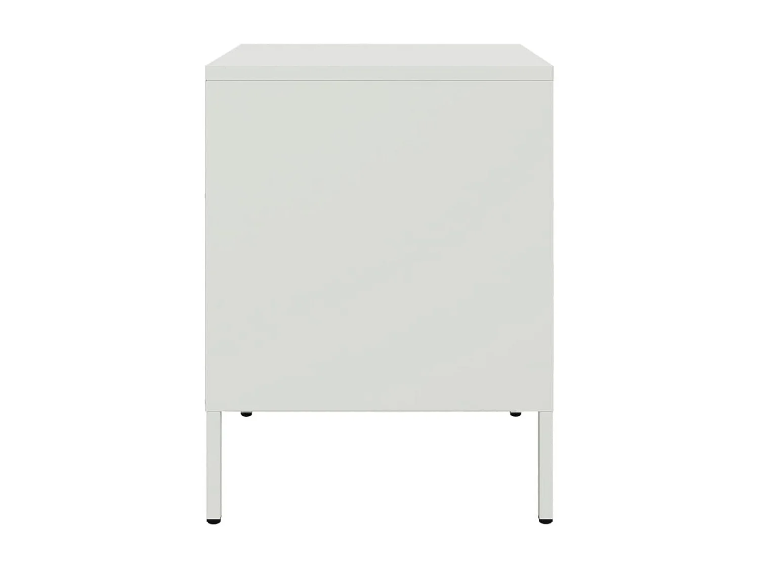 Lucille  Tables de chevet 2 pcs blanc 36x39x50,5 cm acier