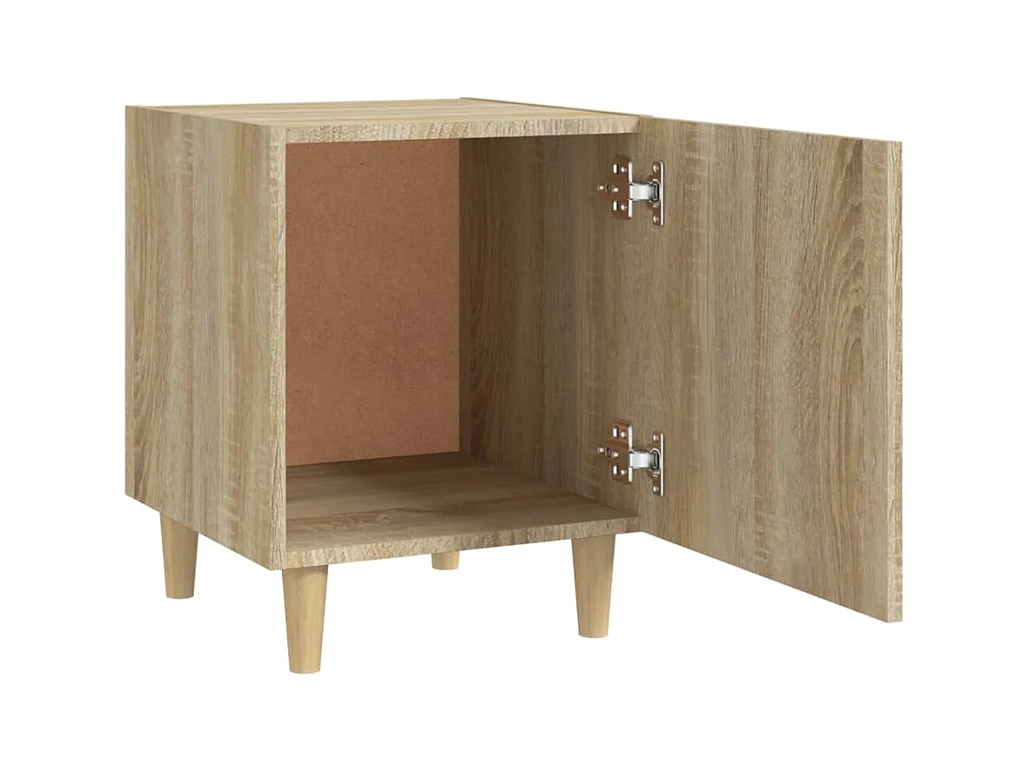 Oupeye  Tables de chevet 2 pcs Chêne Sonoma Bois d'ingénierie