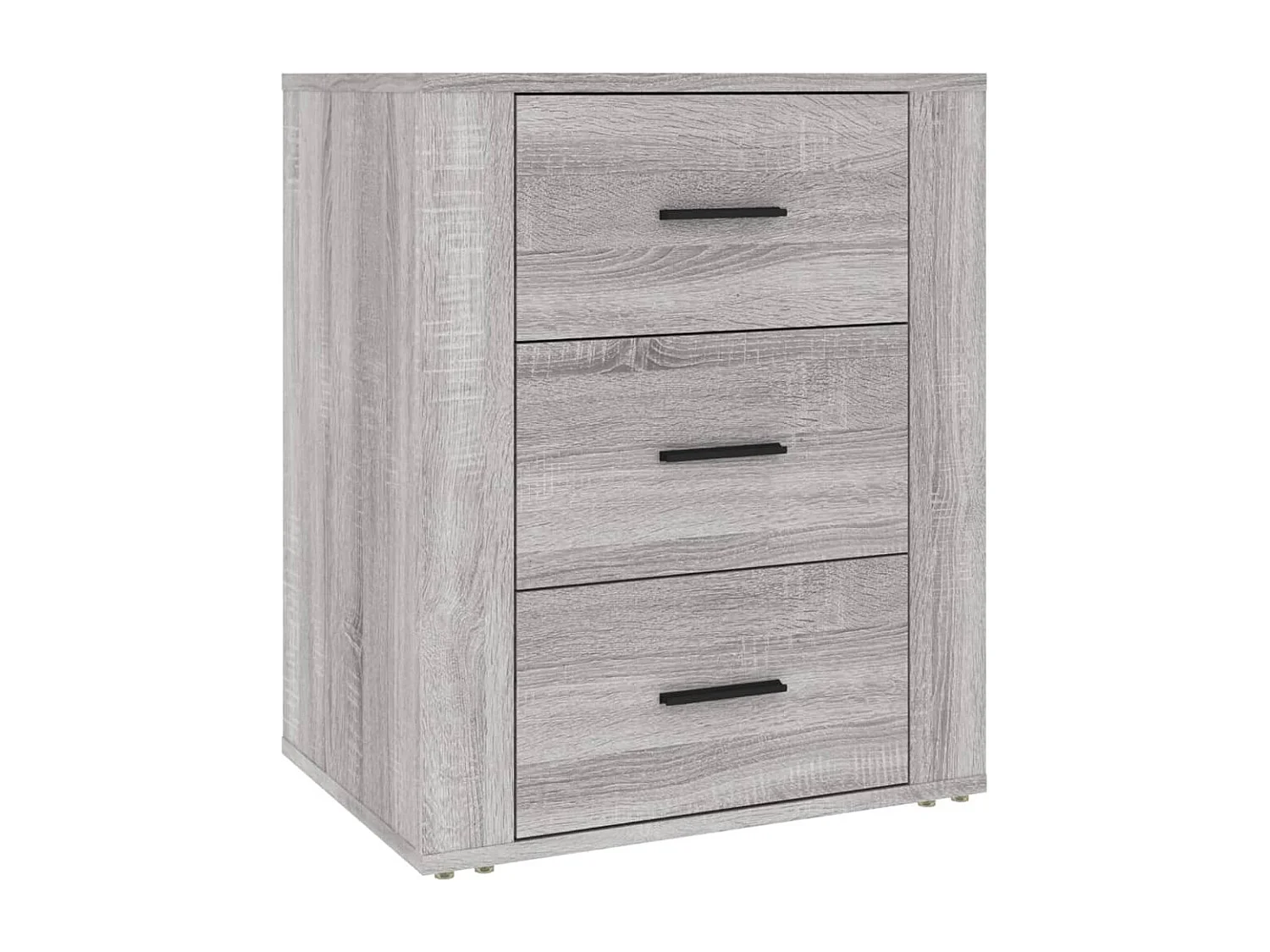 Claudio  Table de chevet Sonoma gris 50x36x60 cm Bois d'ingénierie