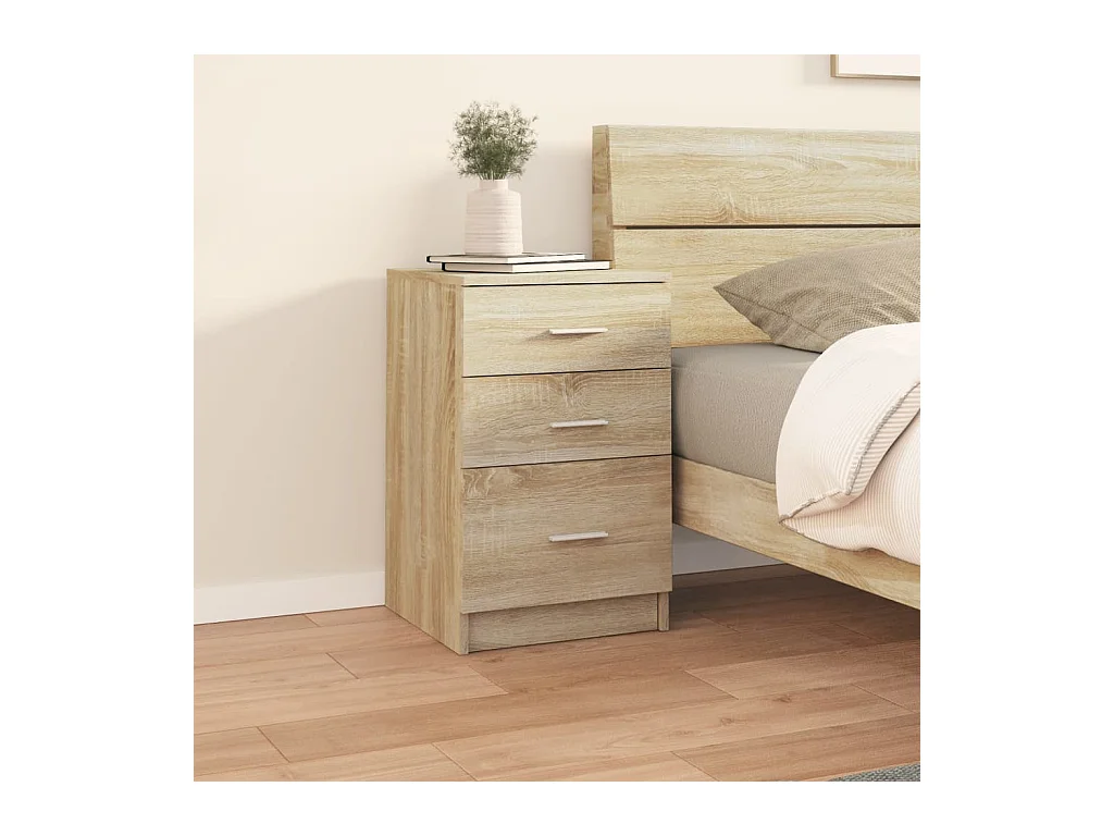 Vacaville  Table de chevet Chêne sonoma 40x40x63 cm Bois d’ingénierie