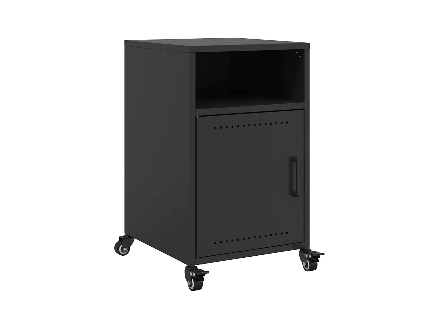 Jana  Table de chevet noir 36x39x59 cm acier