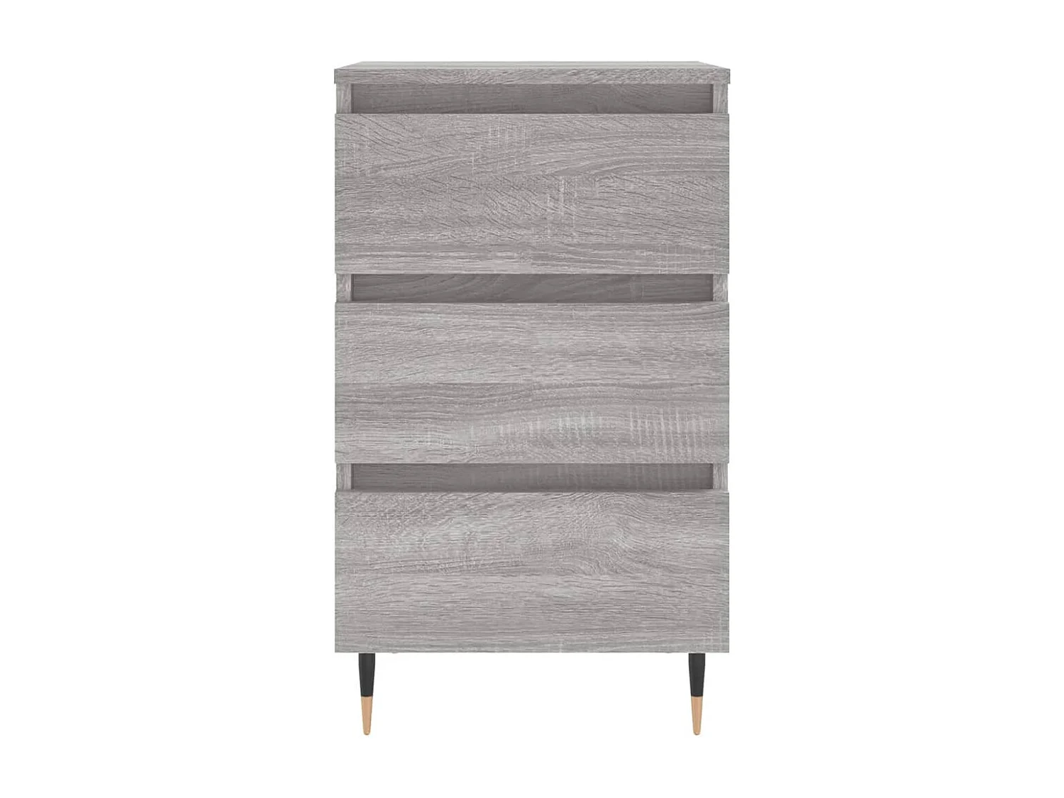 Drom  Nachttische 2 Stk. Grau Sonoma 40x35x69 cm Holzwerkstoff