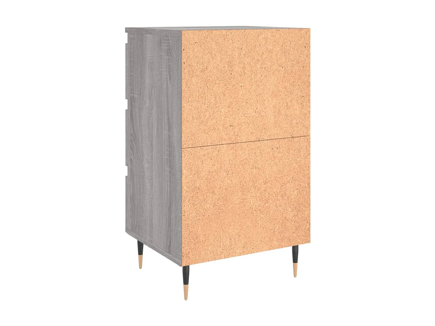 Drom  Nachttische 2 Stk. Grau Sonoma 40x35x69 cm Holzwerkstoff