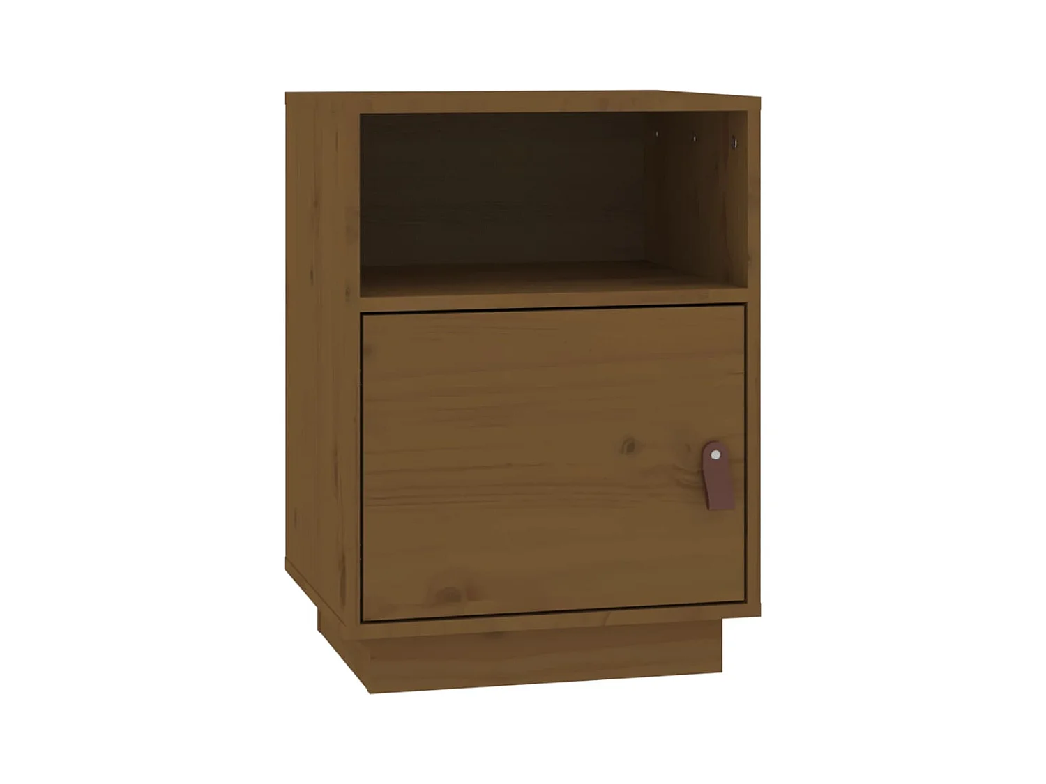 Soisy-sous-Montmorency  Table de chevet Marron miel 40x34x55 cm Bois de pin massif