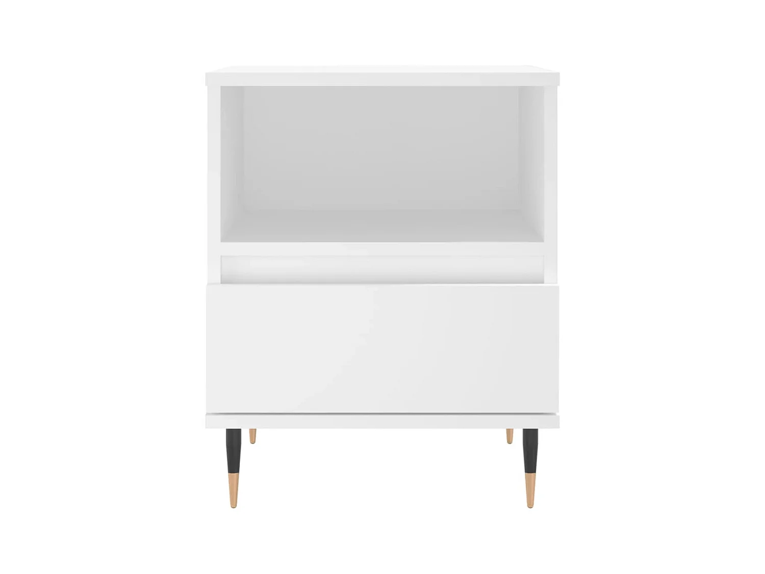 Blandon  Table de chevet Blanc 40x35x50 cm Bois d’ingénierie